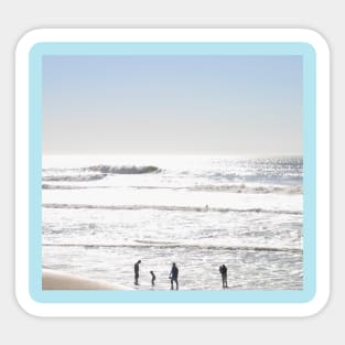 Coastal chill at Ocean Beach Sticker